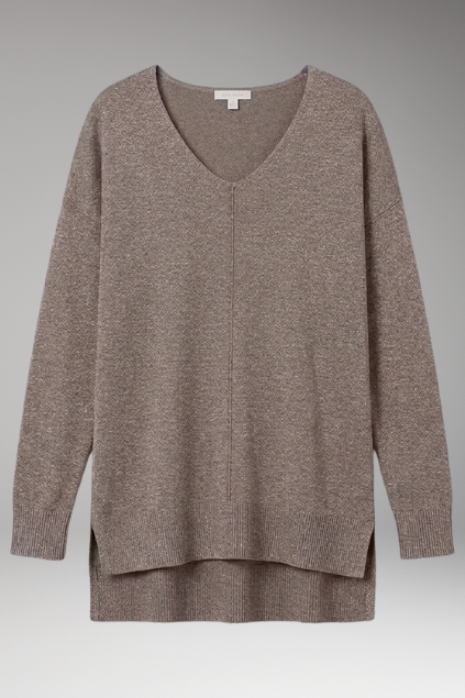 Alina | Pull en maille à col en V pour femme