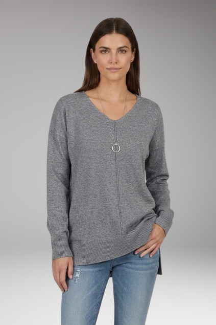 Alina | Pull en maille à col en V pour femme