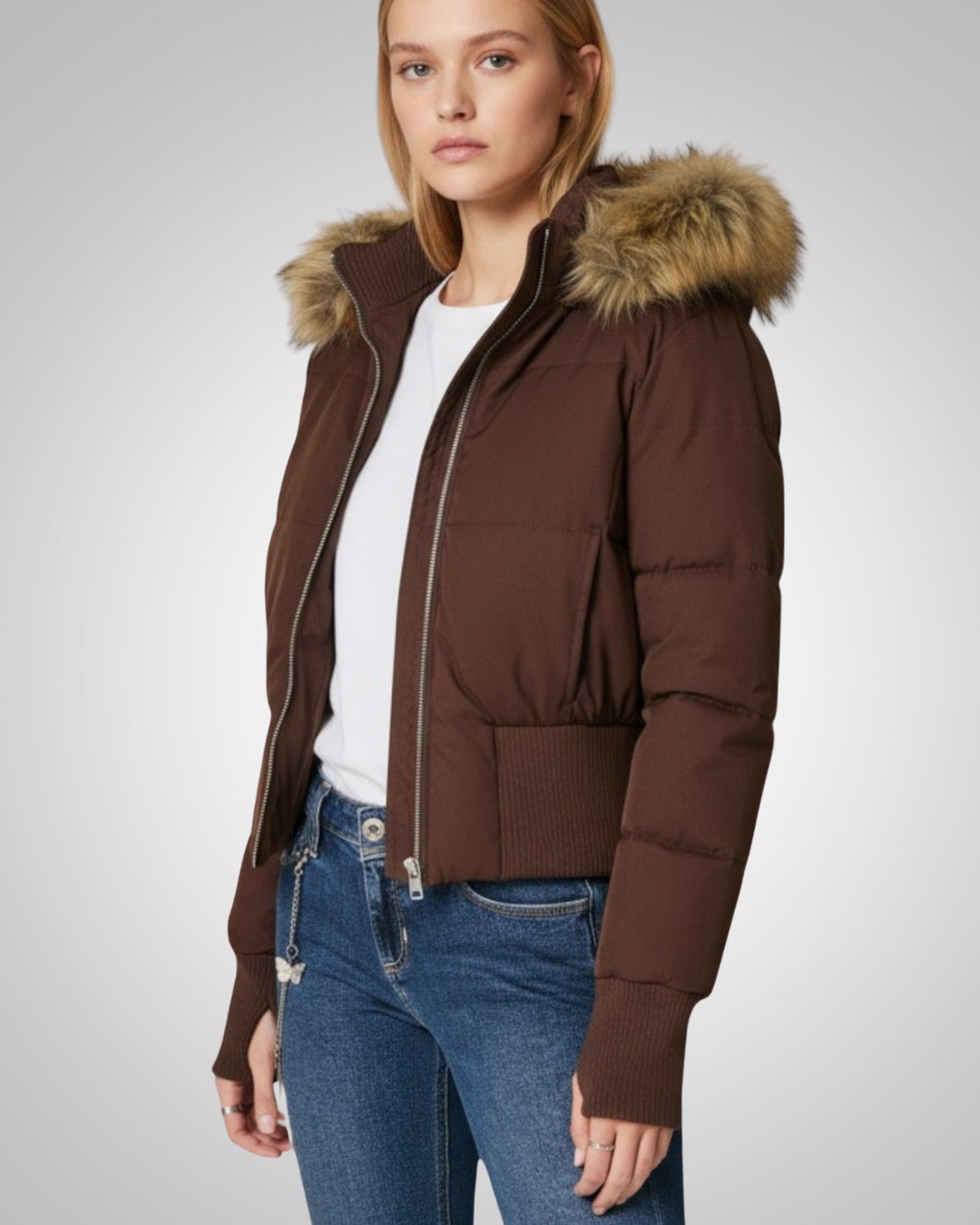 Alma | Manteau d’hiver matelassé pour femme avec capuche