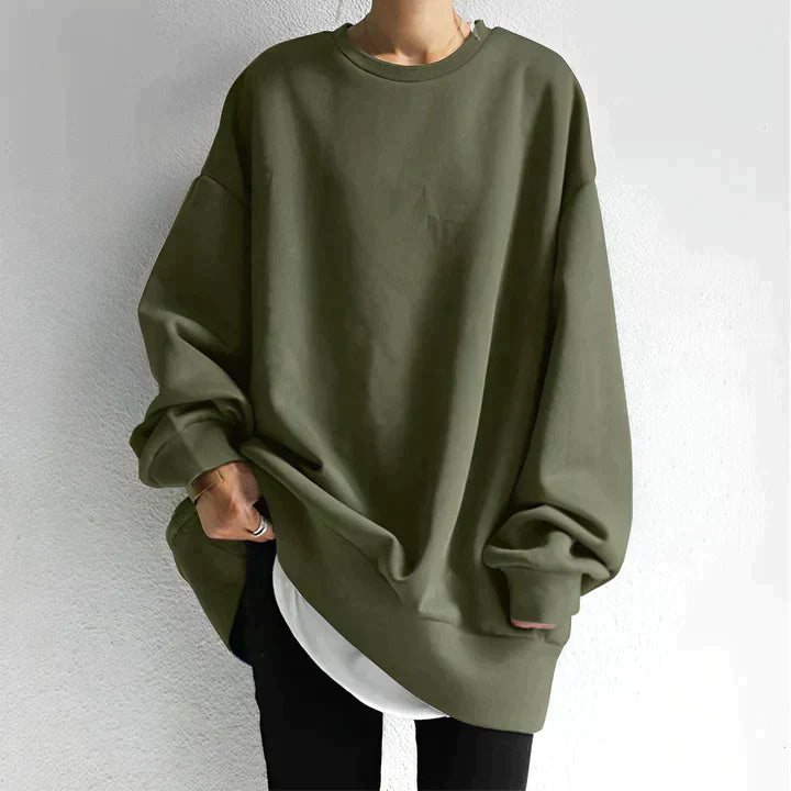 Anja | Sweat-shirt oversize à col rond pour femme