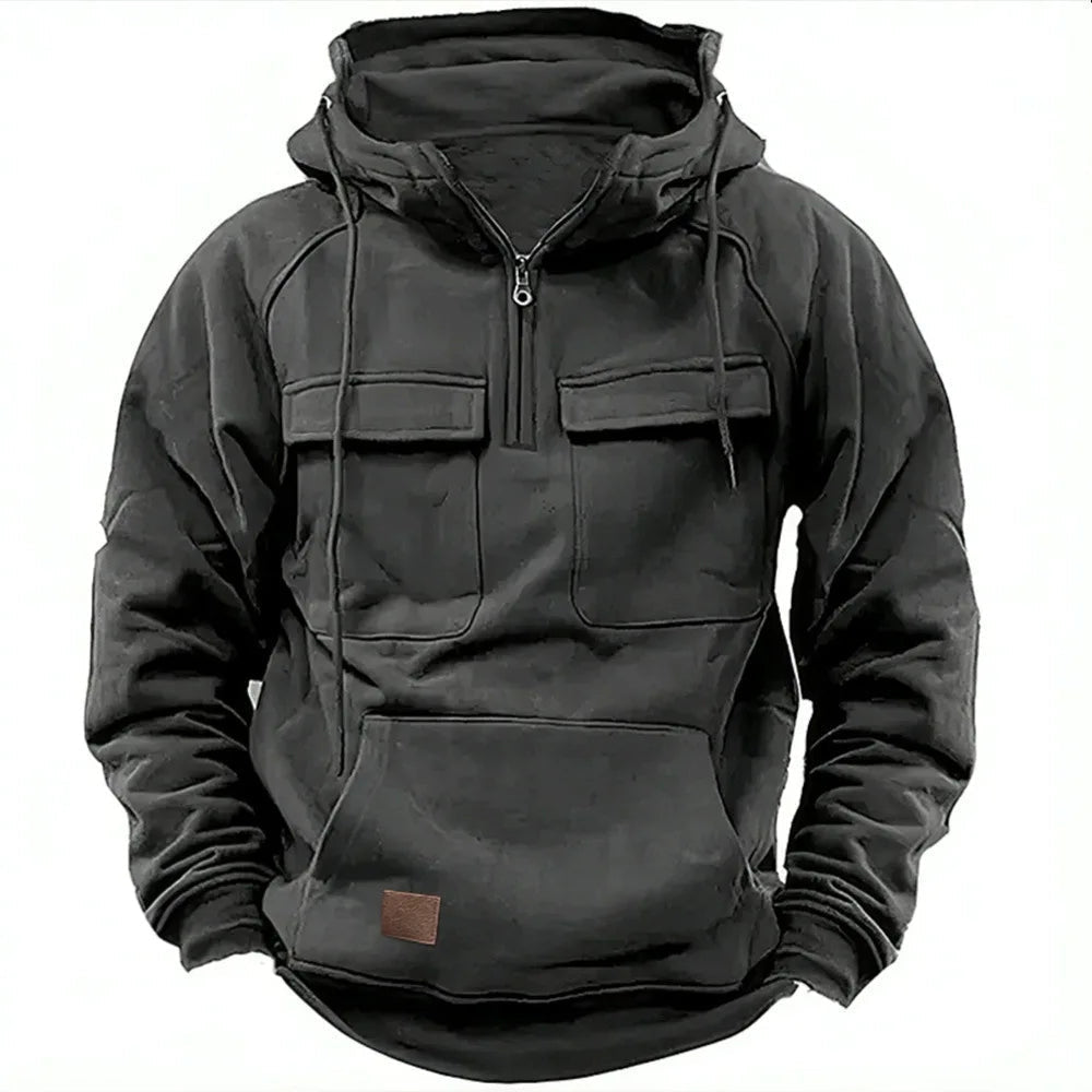 Benjamin | Men's Color-Block Half-Zip Hoodie