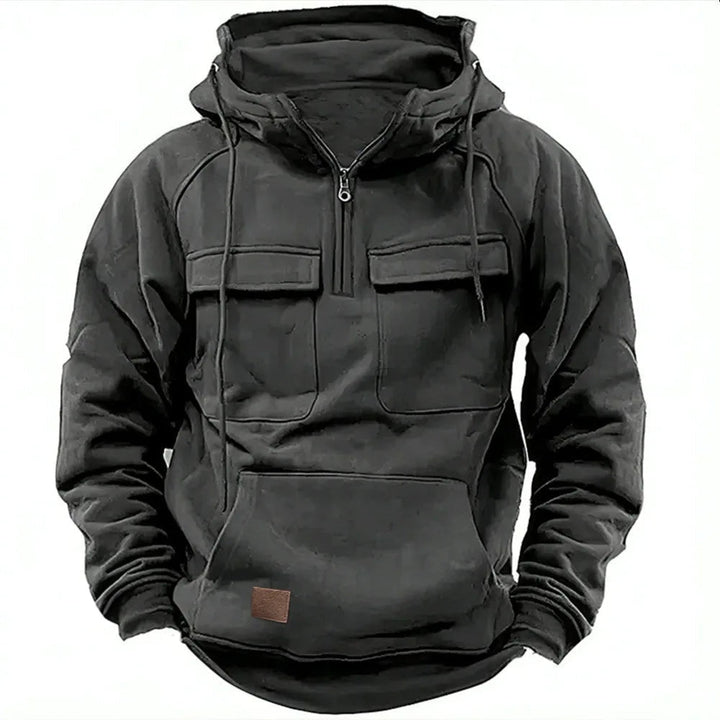 Benjamin | Men's Color-Block Half-Zip Hoodie