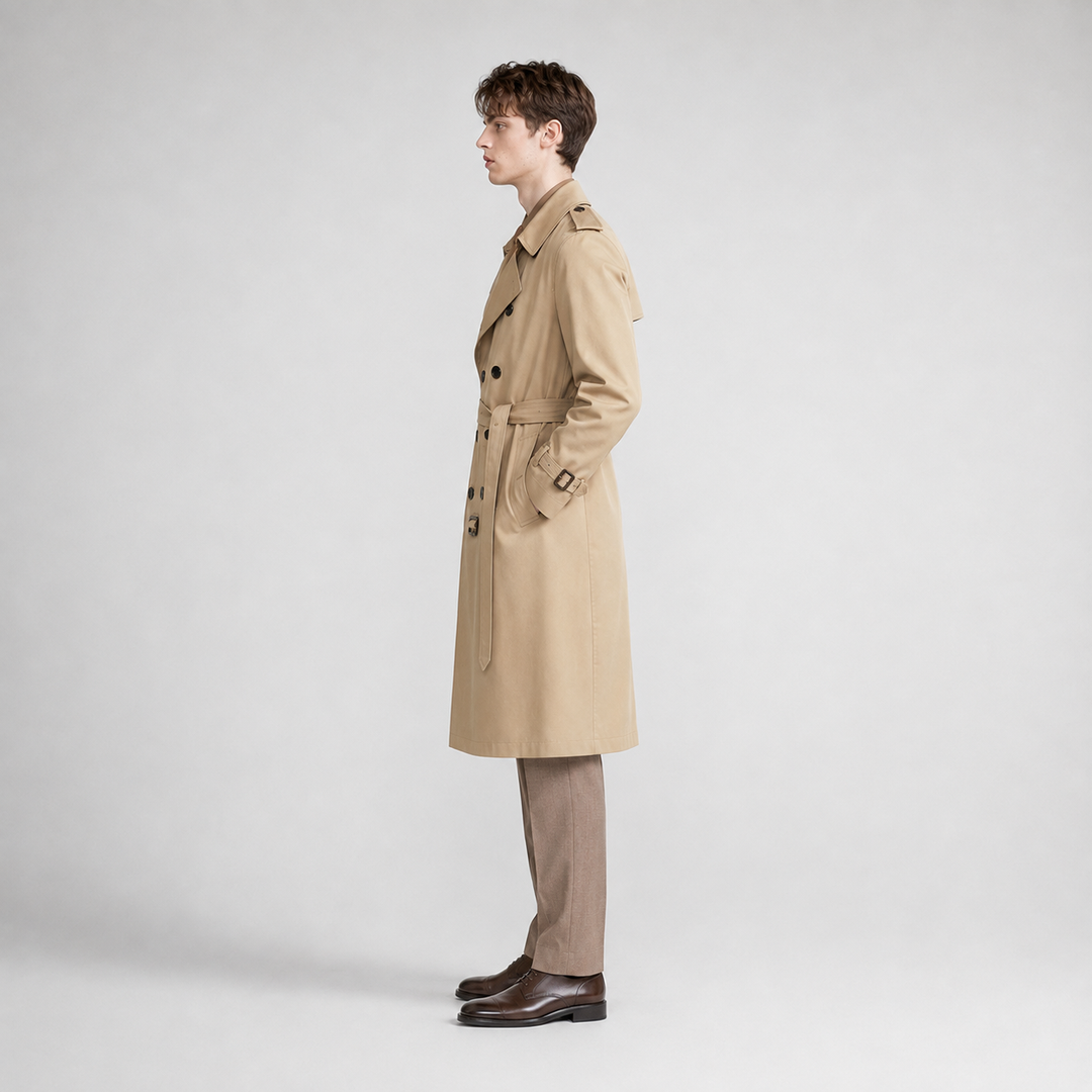 Benjamin | Men's Belted Trench Coat