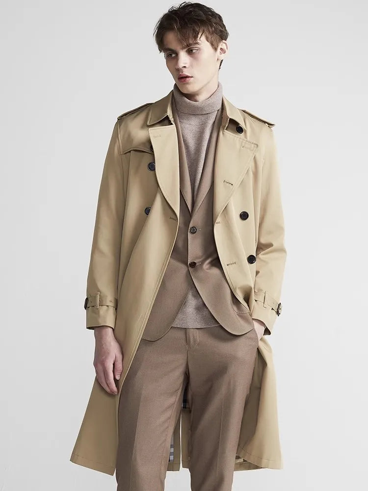 Benjamin | Men's Belted Trench Coat