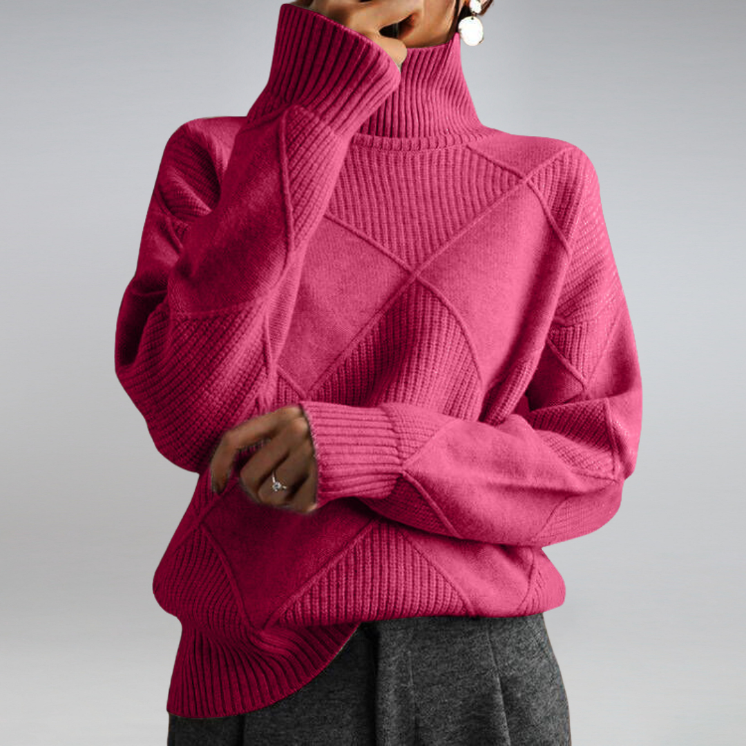 Carla | Pull en maille à col roulé pour femme
