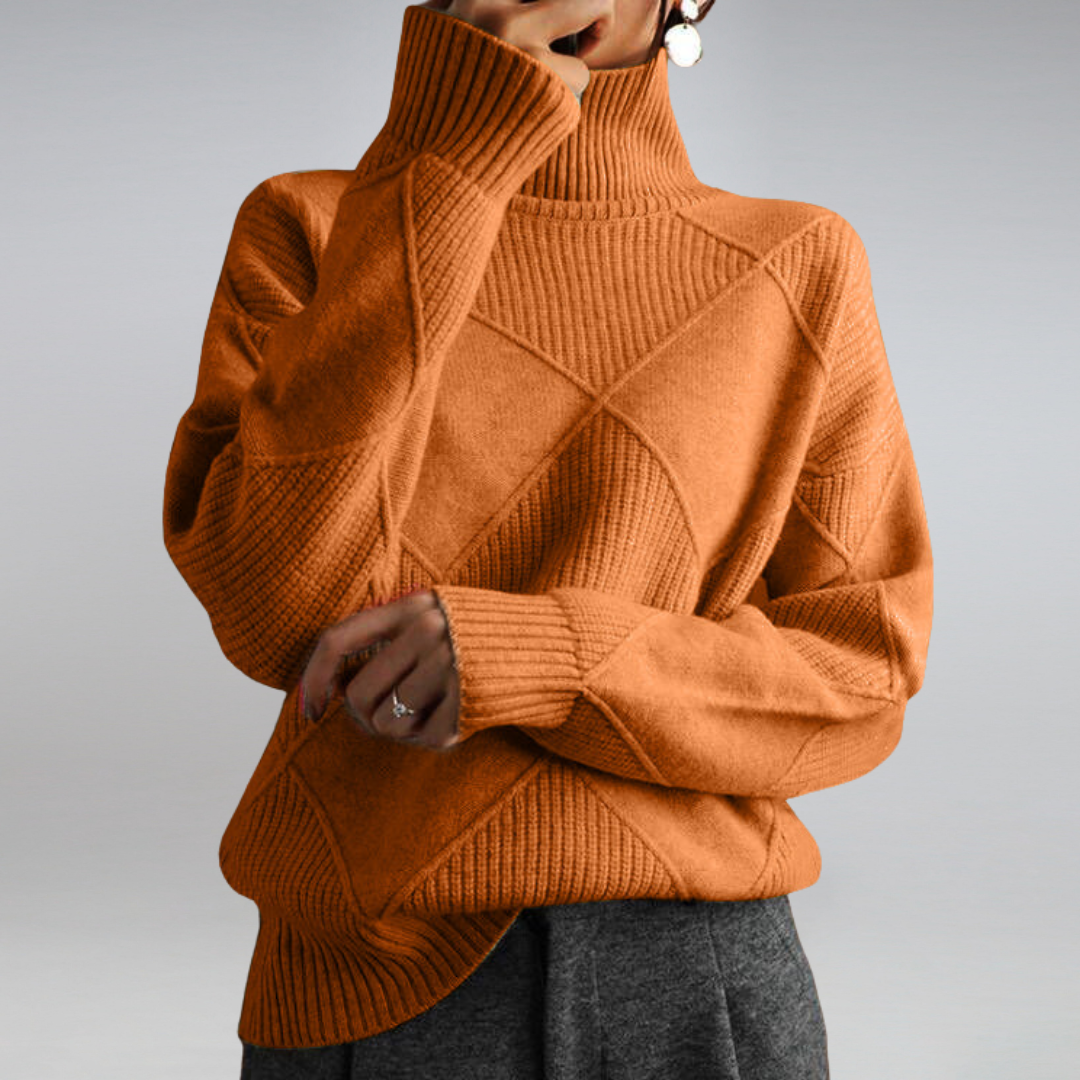Carla | Pull en maille à col roulé pour femme