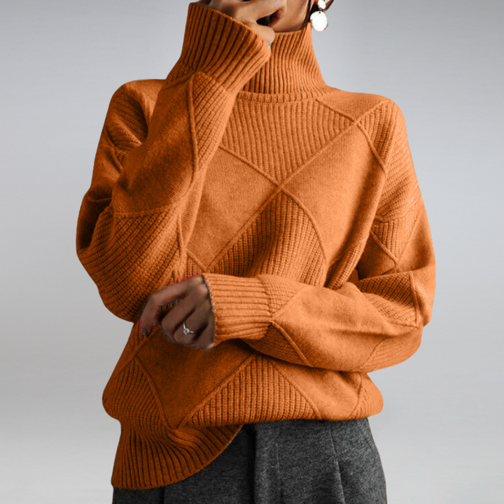 Carla | Pull en maille à col roulé pour femme