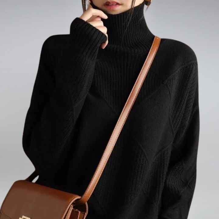 Carla | Pull en maille à col roulé pour femme