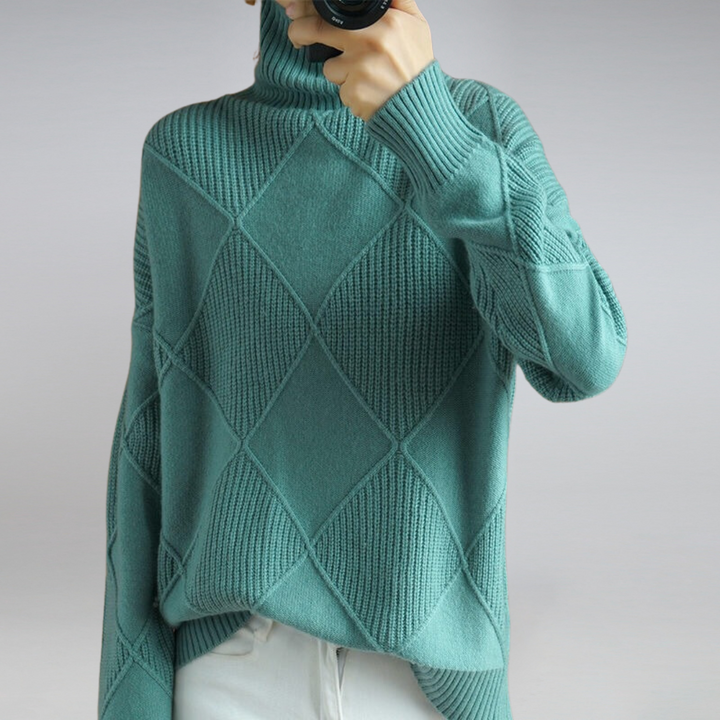 Carla | Pull en maille à col roulé pour femme