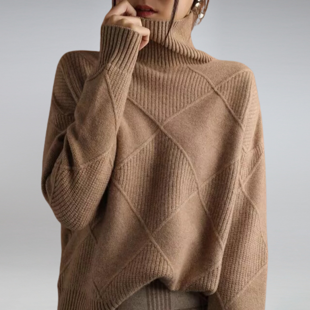 Carla | Pull en maille à col roulé pour femme