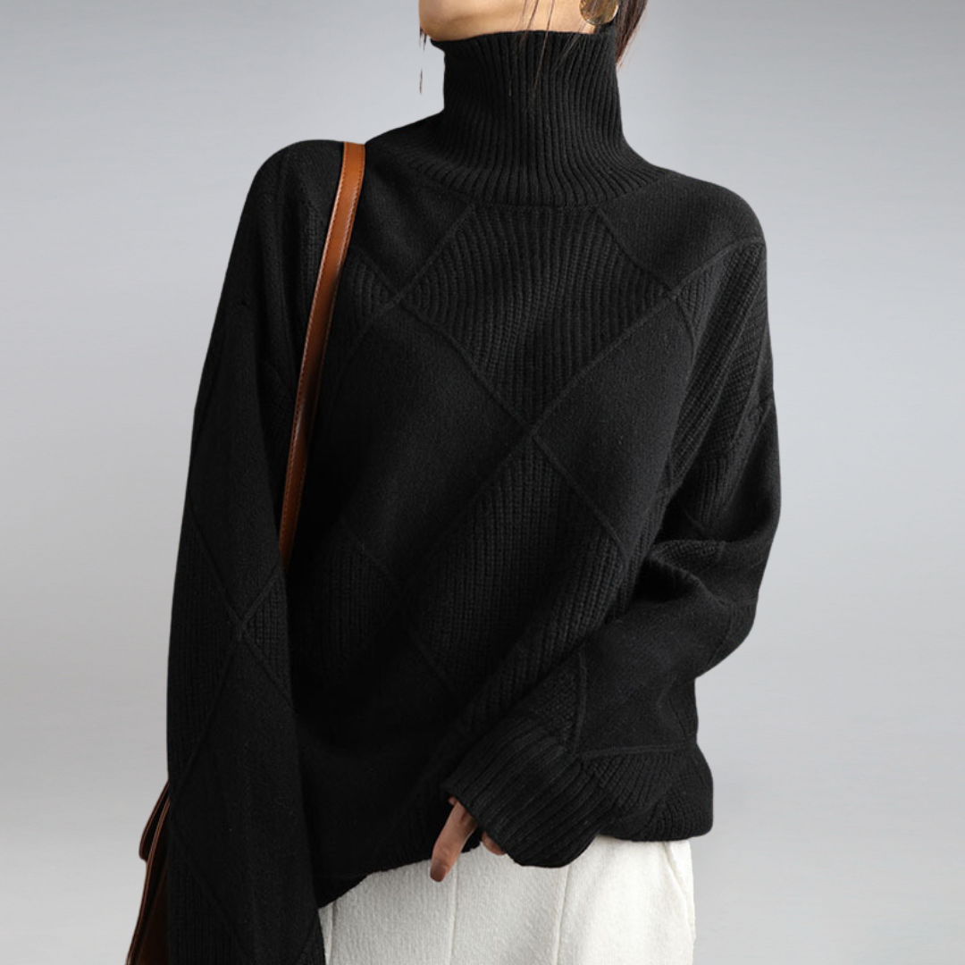 Carla | Pull en maille à col roulé pour femme