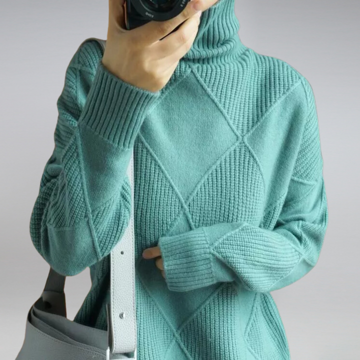 Carla | Pull en maille à col roulé pour femme