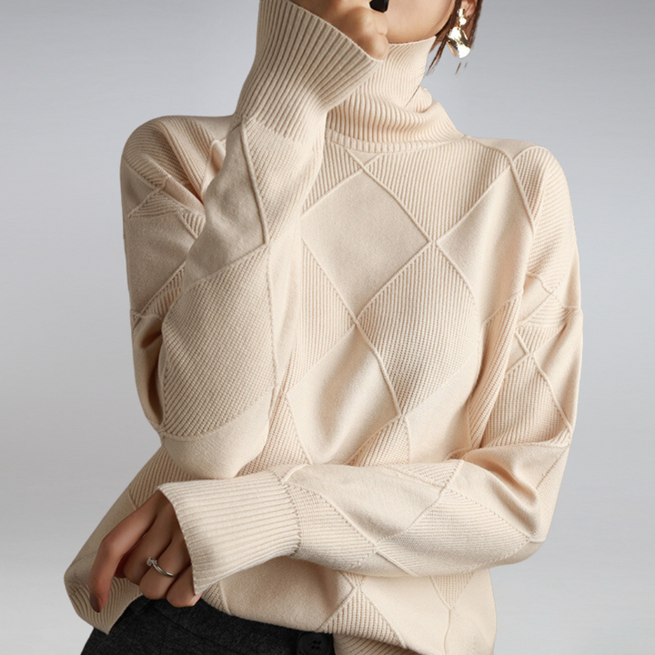 Carla | Pull en maille à col roulé pour femme