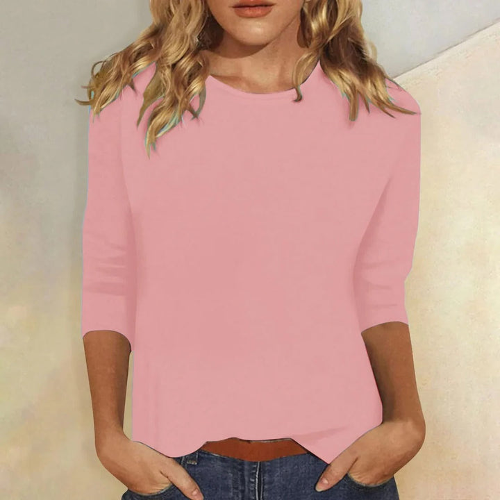 Carla | Damen Rundhals 3/4-Arm Shirt