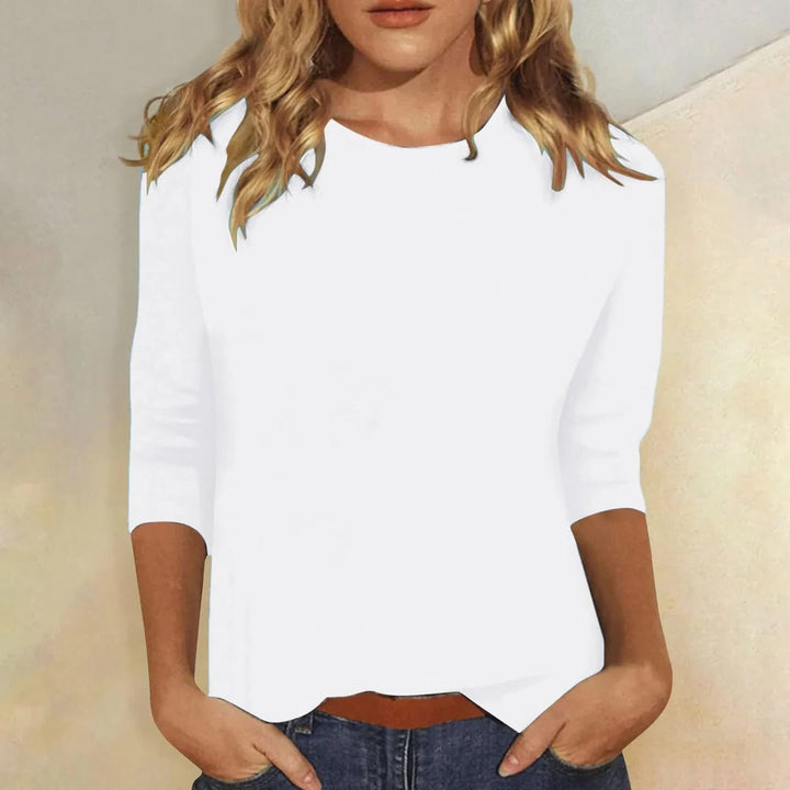 Carla | Damen Rundhals 3/4-Arm Shirt