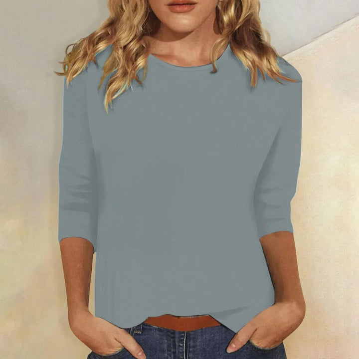 Carla | Damen Rundhals 3/4-Arm Shirt