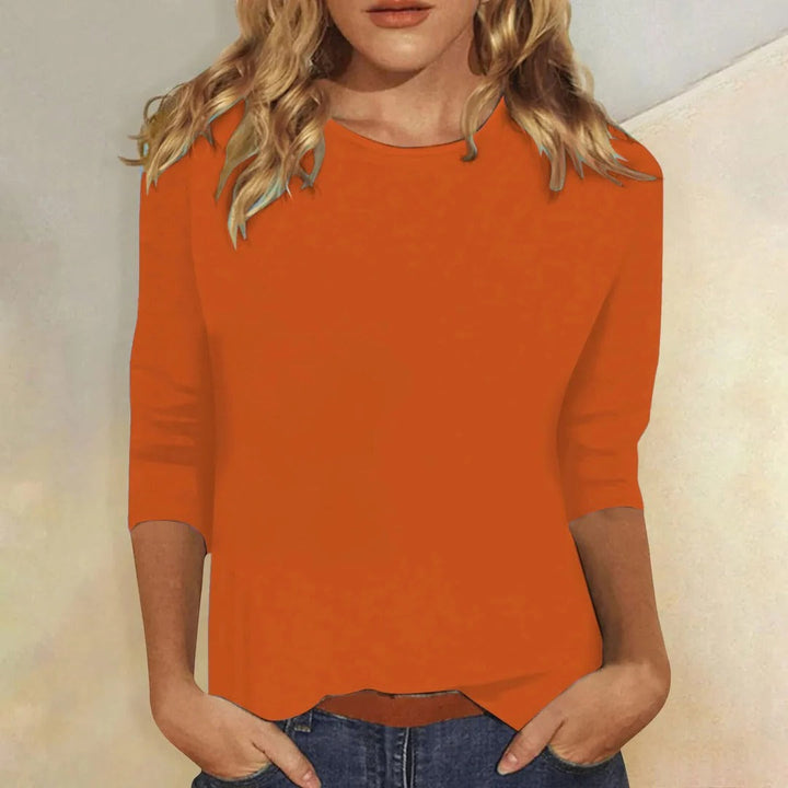 Carla | Damen Rundhals 3/4-Arm Shirt