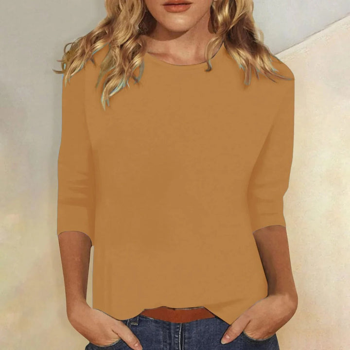 Carla | Damen Rundhals 3/4-Arm Shirt
