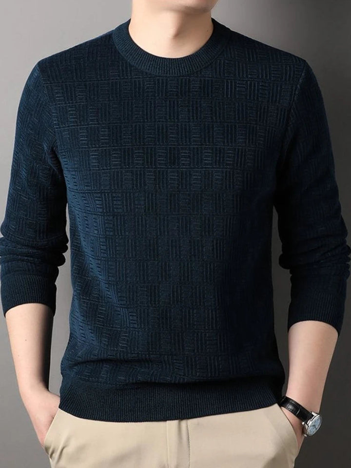 Dario | Herren Strukturierter Strickpullover