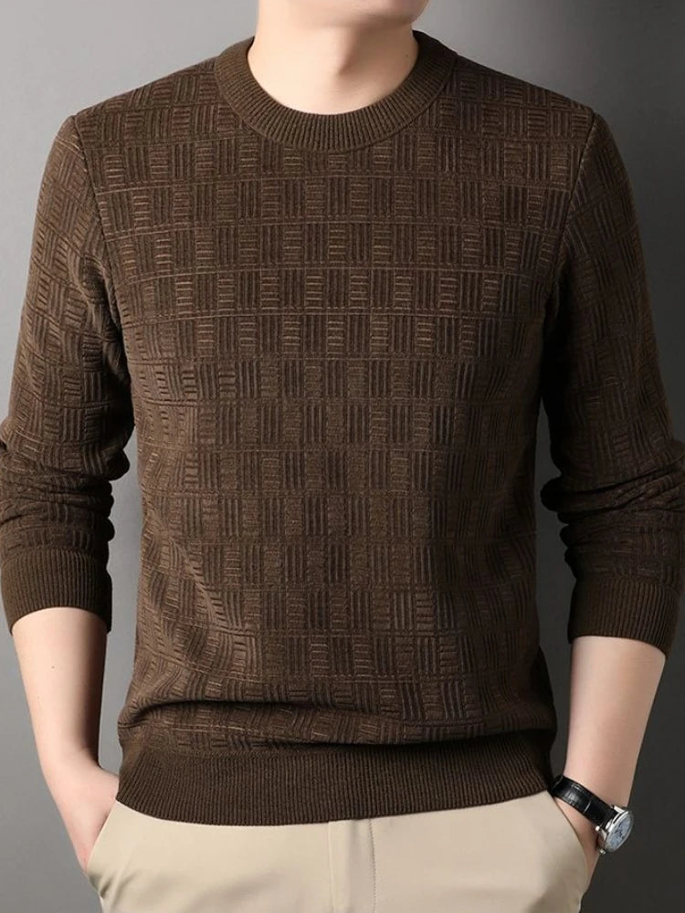 Dario | Herren Strukturierter Strickpullover