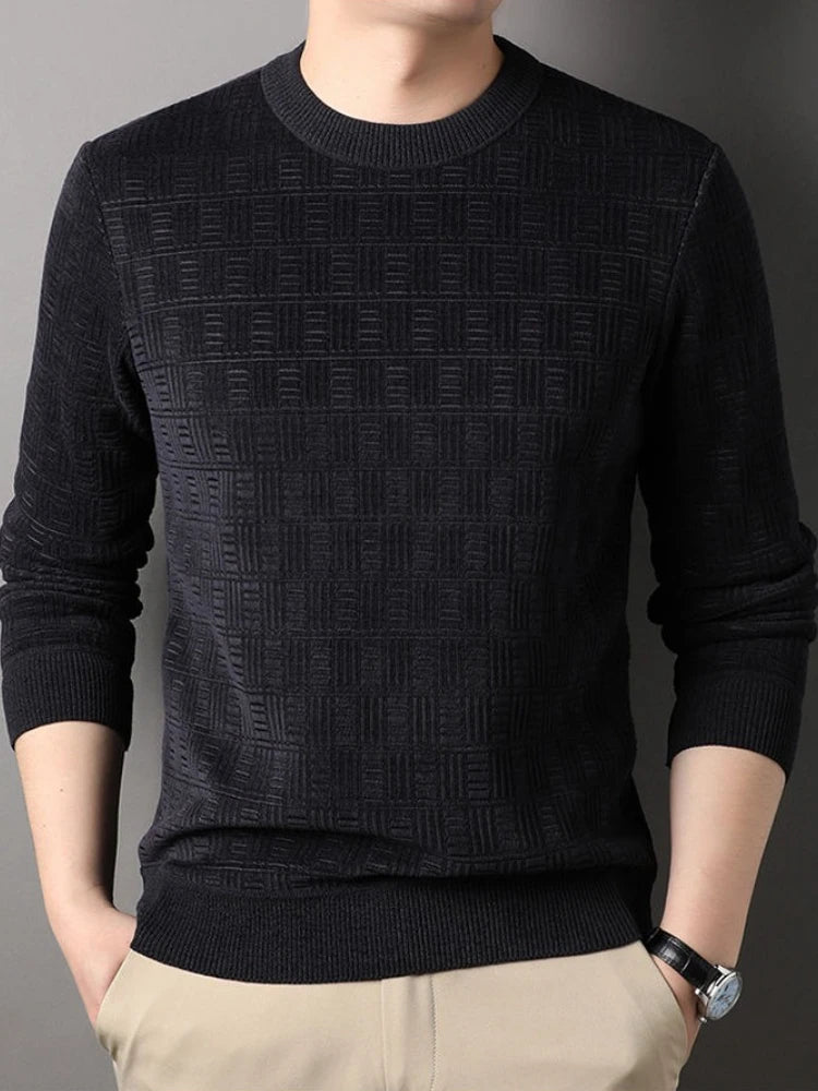 Dario | Herren Strukturierter Strickpullover