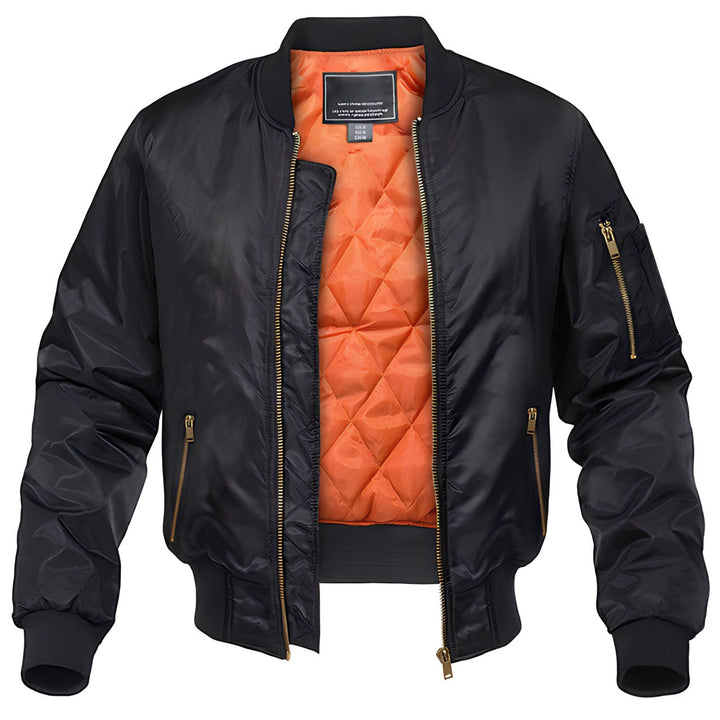 David | Blouson bomber matelassé pour homme avec fermeture éclair