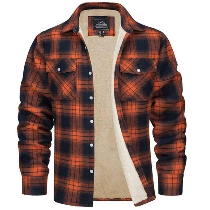David | Surchemise à carreaux en sherpa pour homme
