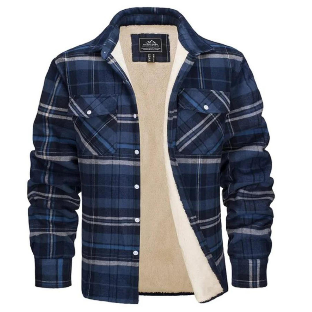 David | Surchemise à carreaux en sherpa pour homme