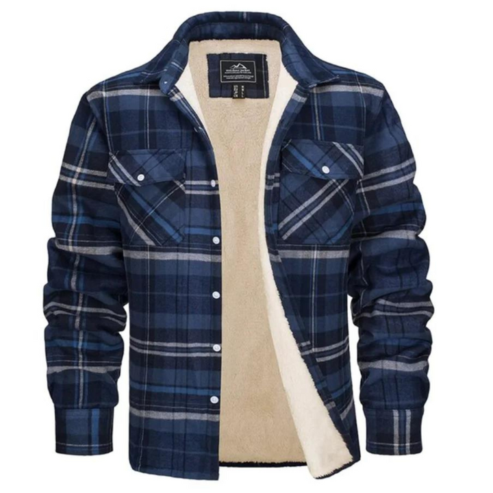 David | Surchemise à carreaux en sherpa pour homme