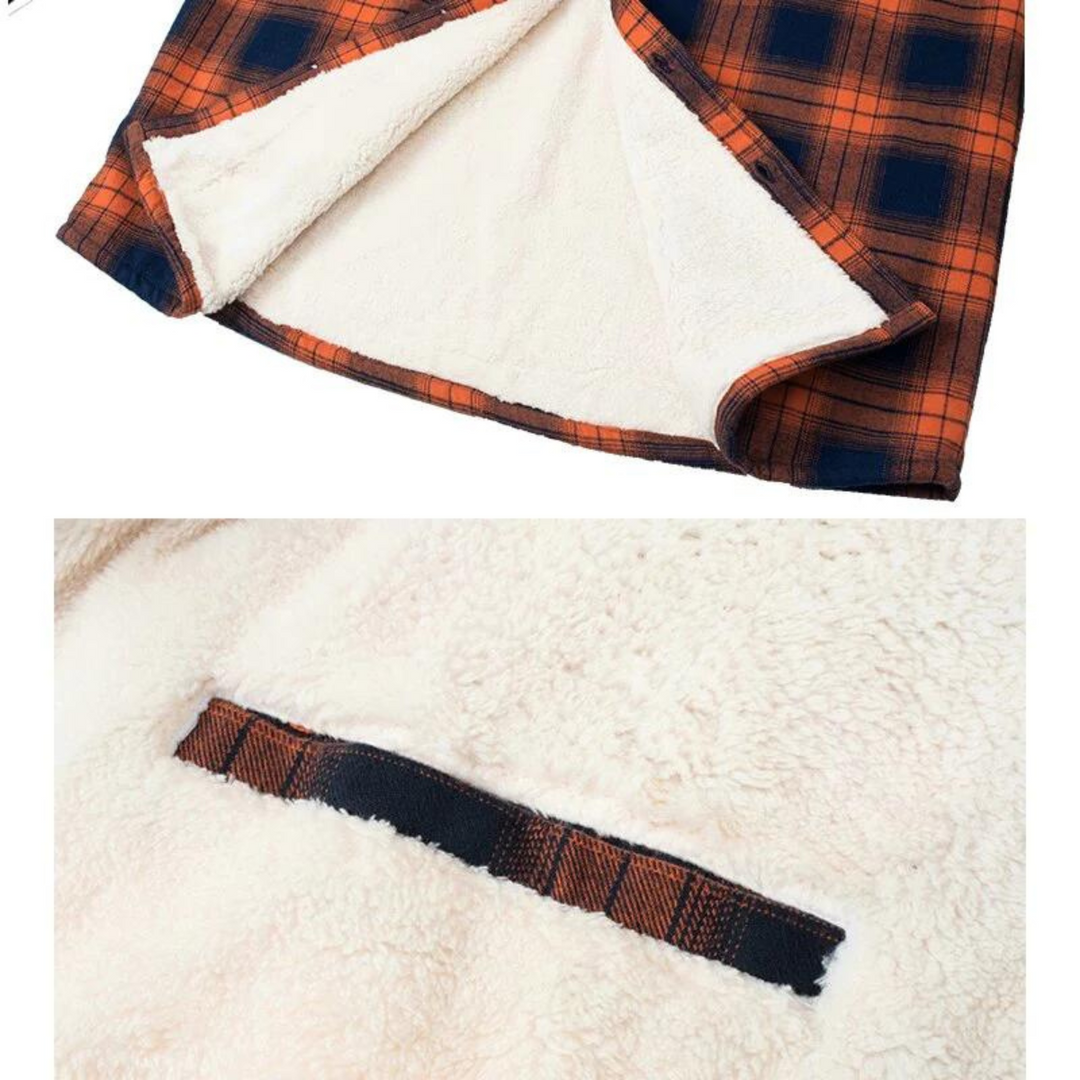 David | Surchemise à carreaux en sherpa pour homme