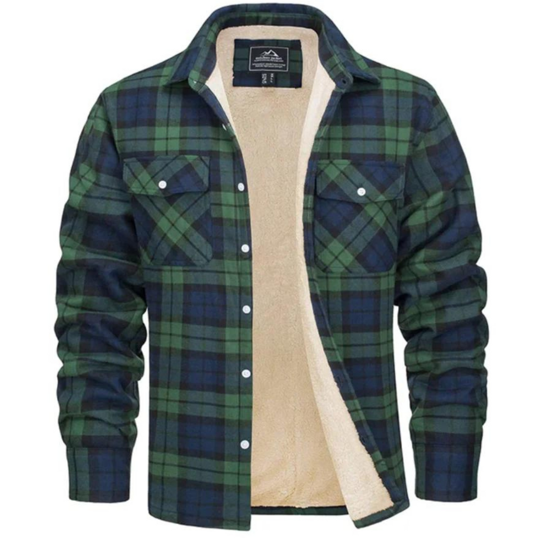David | Surchemise à carreaux en sherpa pour homme