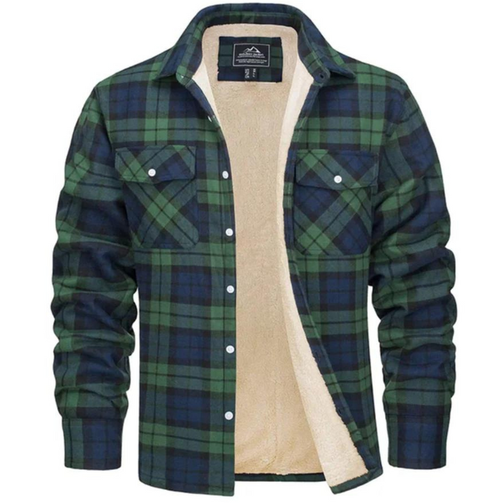 David | Surchemise à carreaux en sherpa pour homme