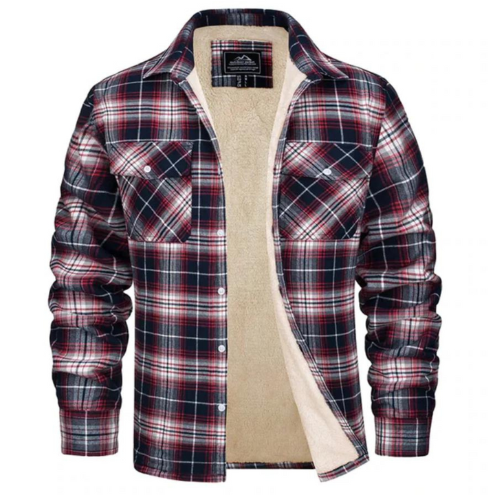 David | Surchemise à carreaux en sherpa pour homme
