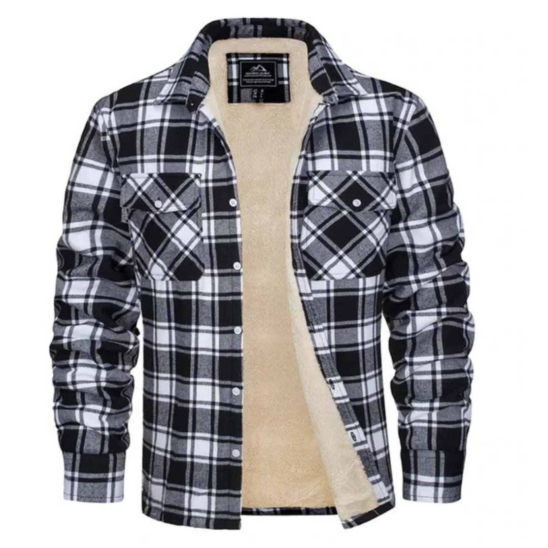 David | Surchemise à carreaux en sherpa pour homme