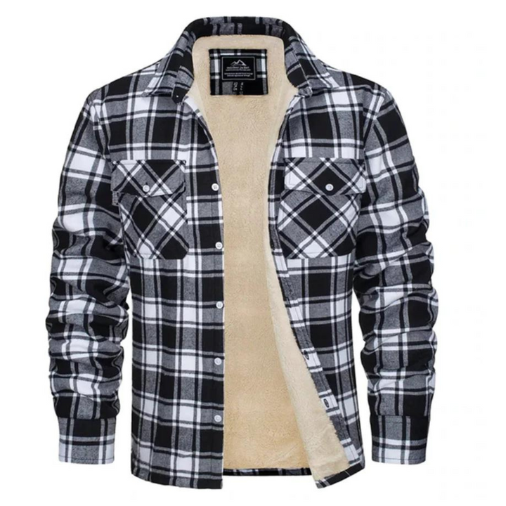 David | Surchemise à carreaux en sherpa pour homme