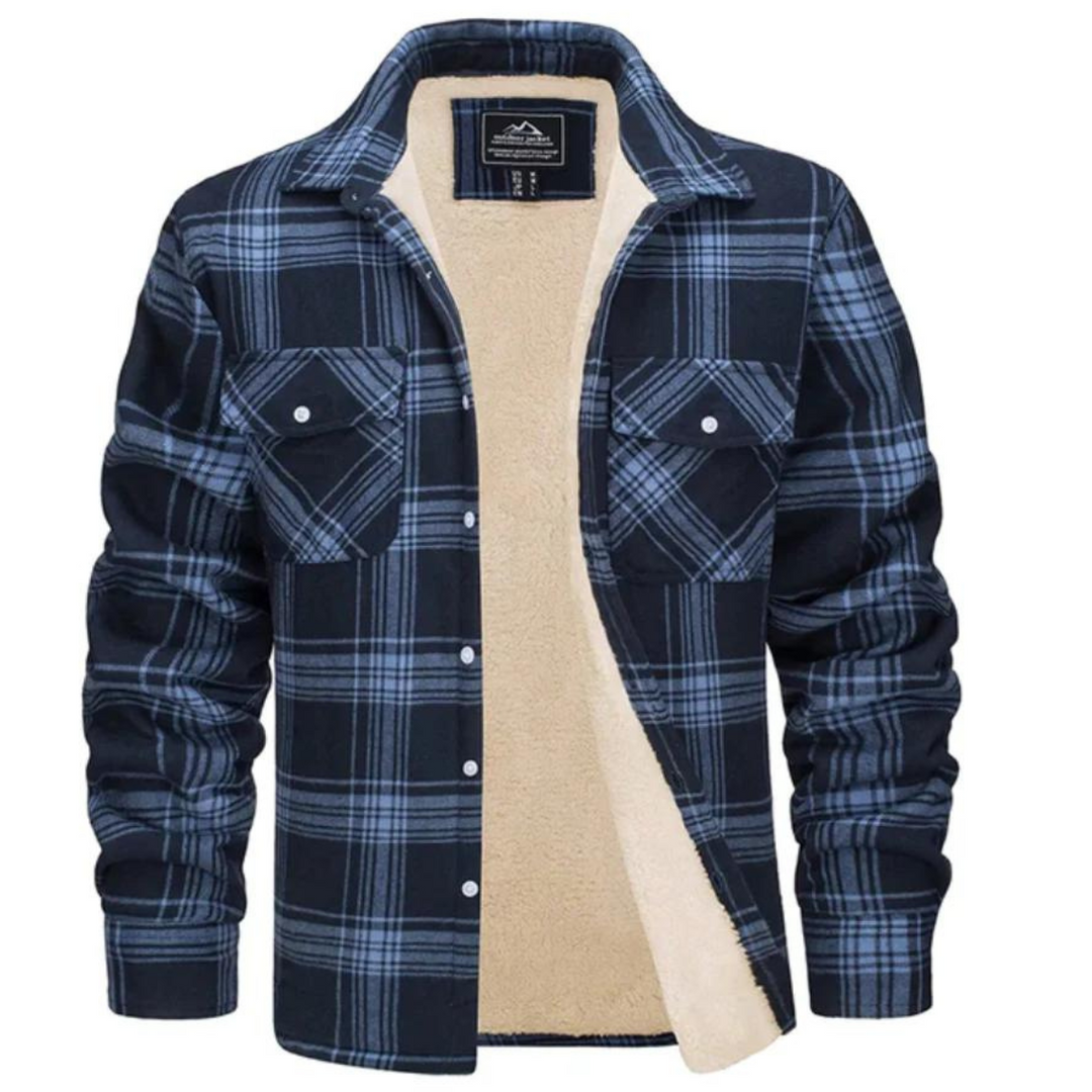 David | Surchemise à carreaux en sherpa pour homme