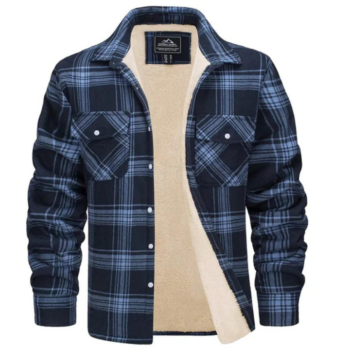 David | Surchemise à carreaux en sherpa pour homme
