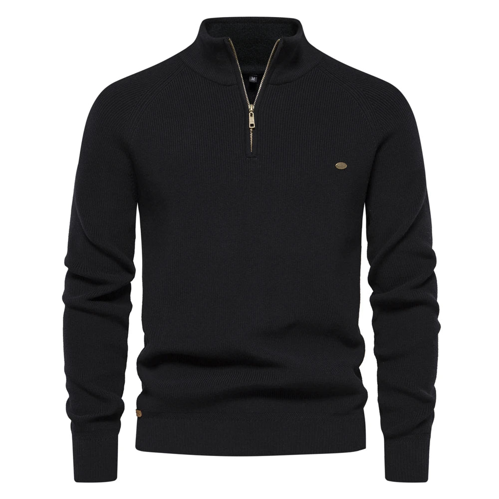 Dominik | Herren Half-Zip Strickpullover