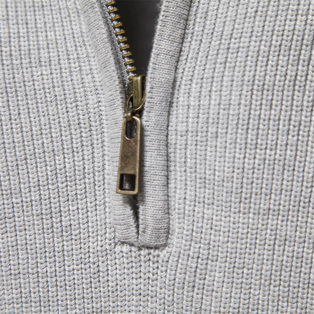 Dominik | Herren Half-Zip Strickpullover