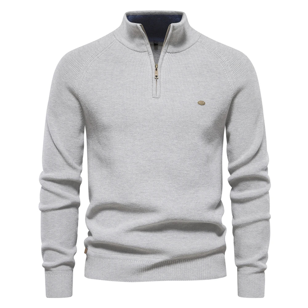Dominik | Herren Half-Zip Strickpullover