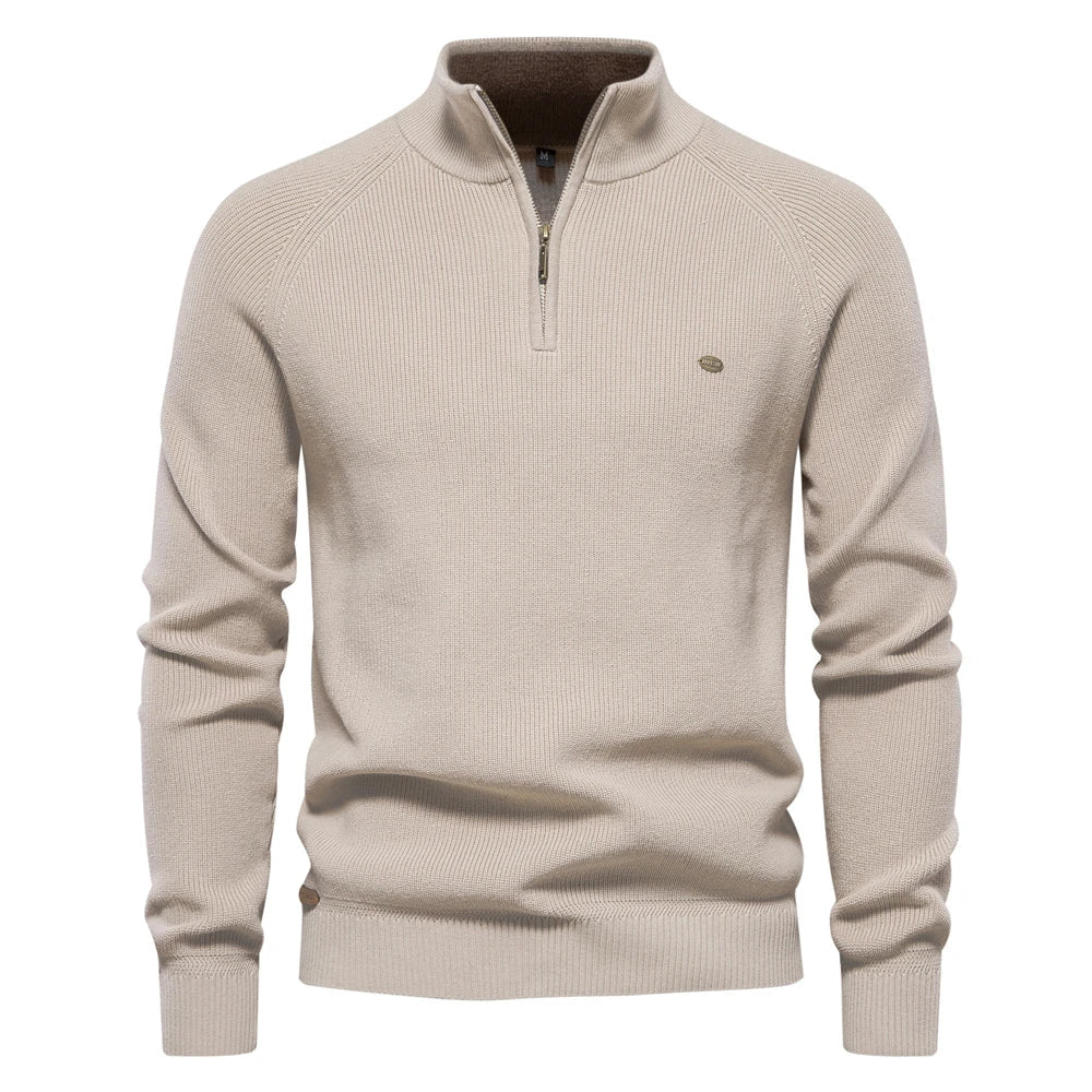 Dominik | Herren Half-Zip Strickpullover