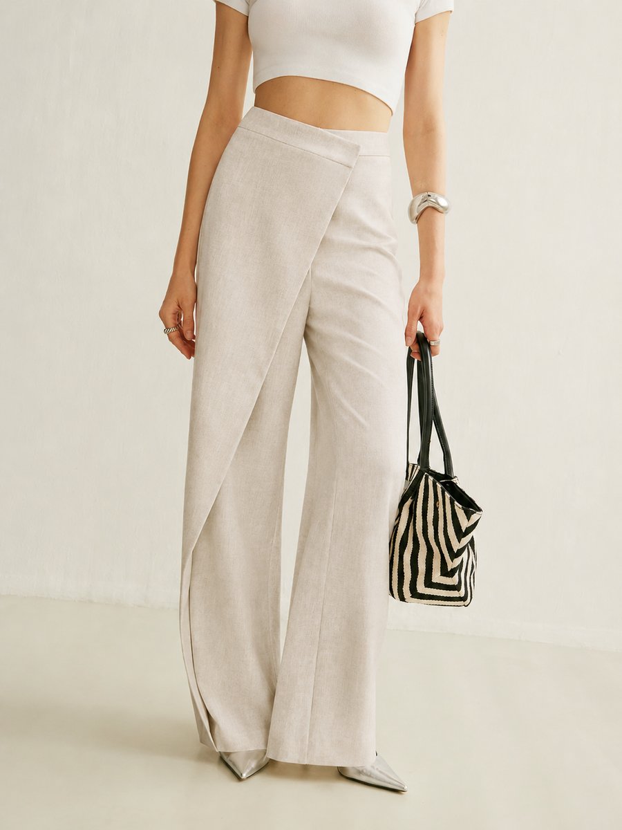 Elena | Damen High Waist Weite Hose