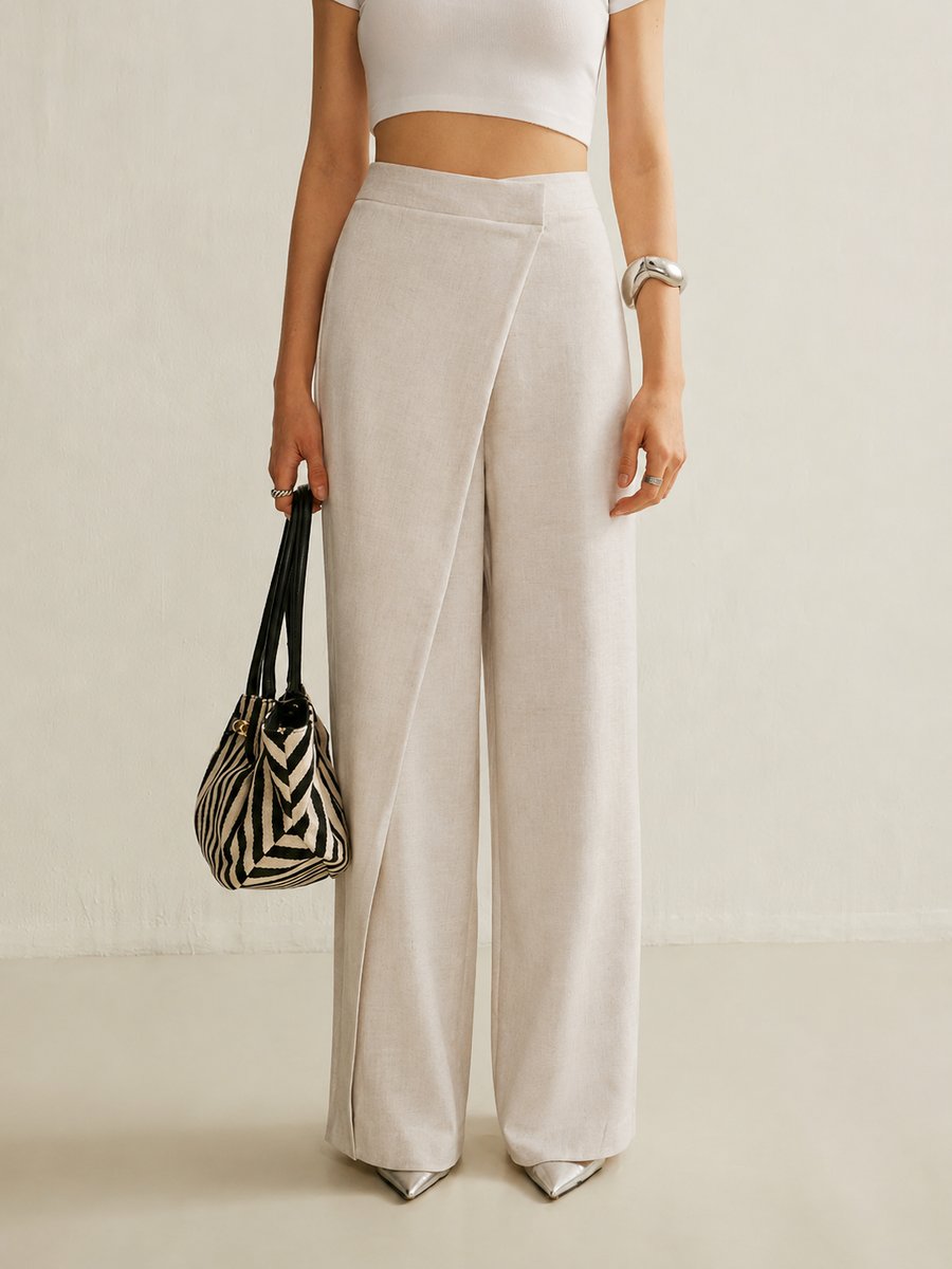 Elena | Damen High Waist Weite Hose