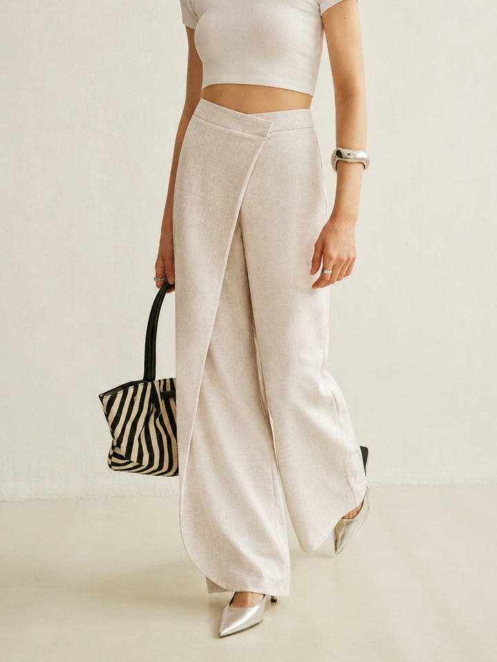 Elena | Damen High Waist Weite Hose
