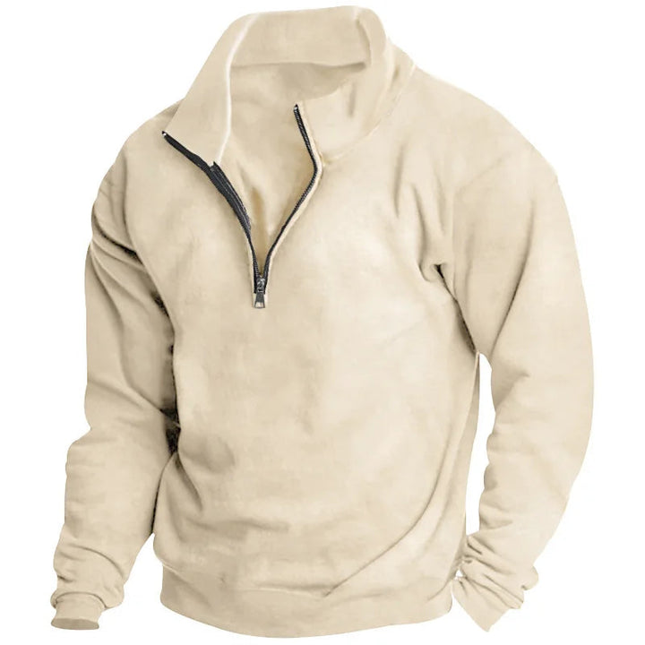 Elian | Herren Troyer Sweatshirt mit Stehkragen