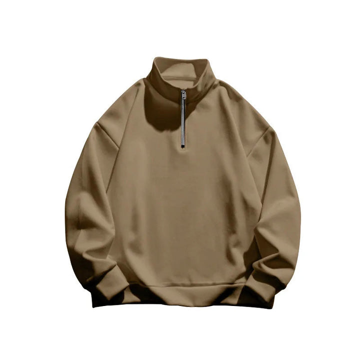 Elian | Herren Troyer Sweatshirt mit Stehkragen