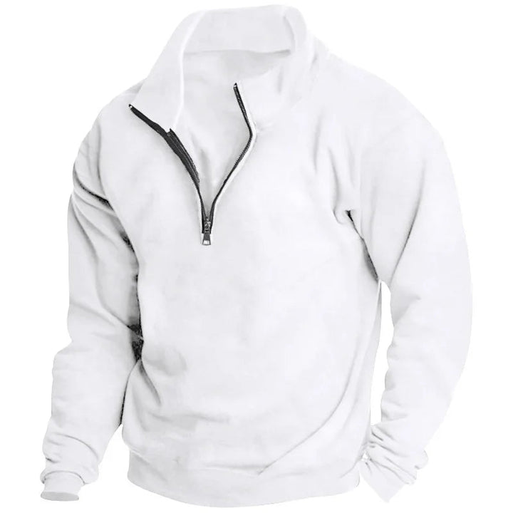 Elian | Herren Troyer Sweatshirt mit Stehkragen