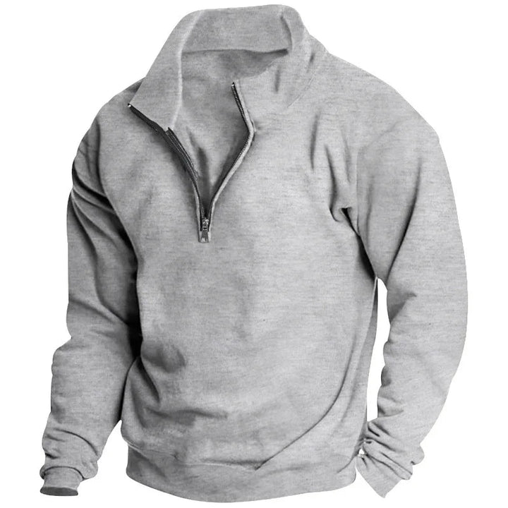 Elian | Herren Troyer Sweatshirt mit Stehkragen