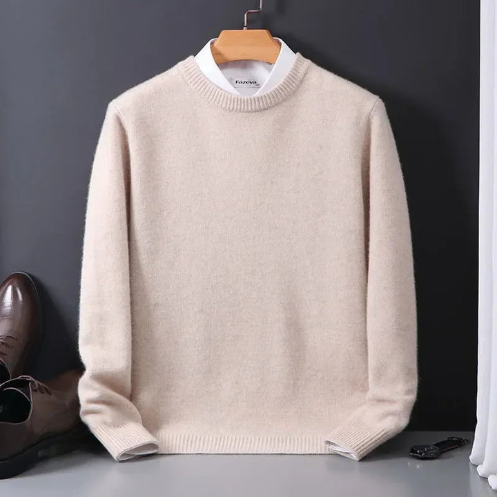 Zaldy | Pull en maille pour homme à col rond