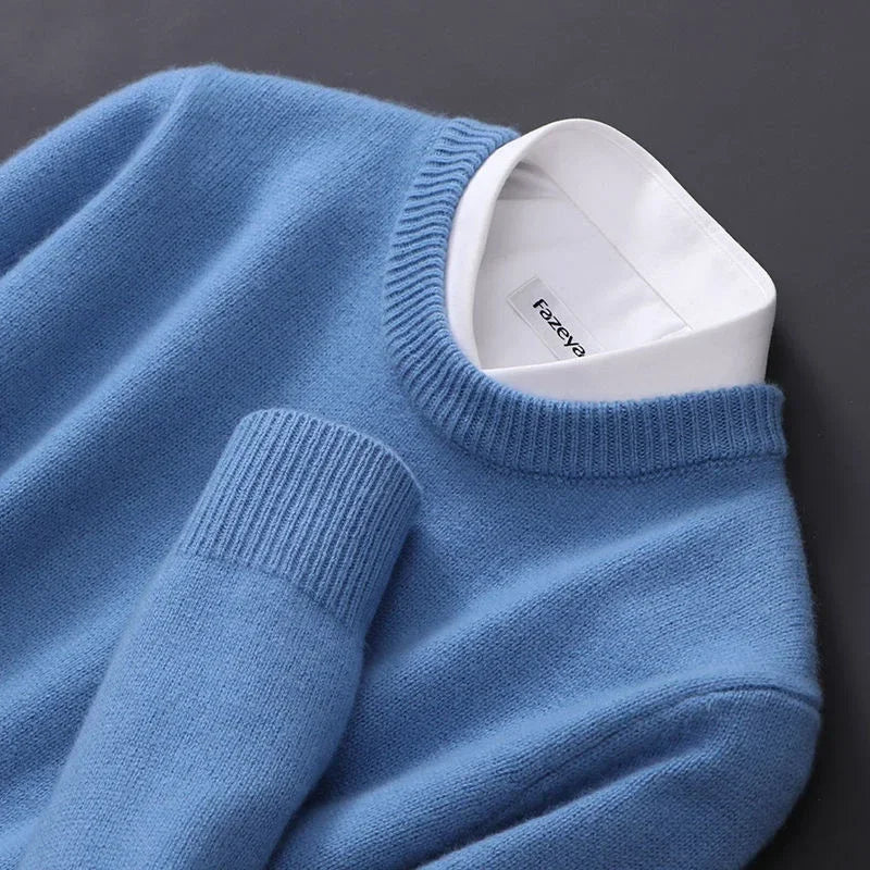Zaldy | Pull en maille pour homme à col rond